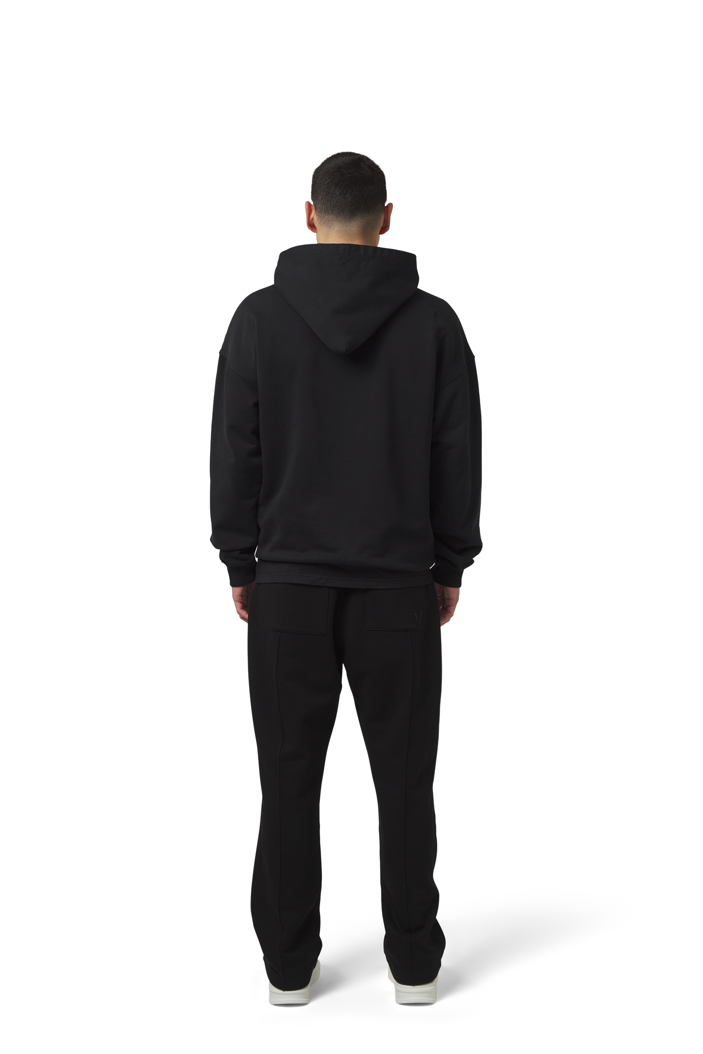 Splitted Hoodie Black