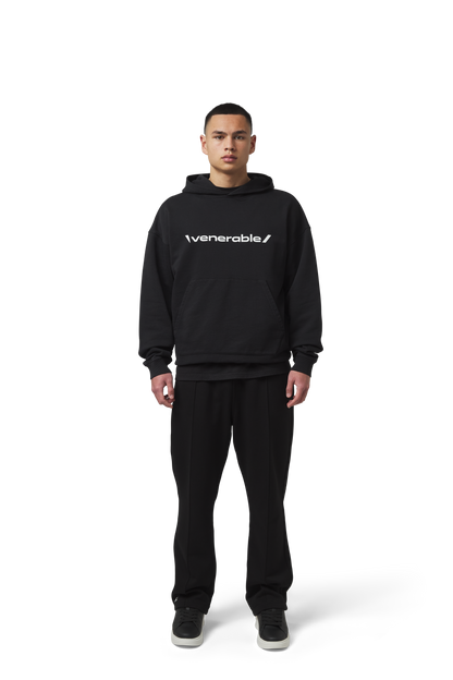 Splitted Hoodie Black