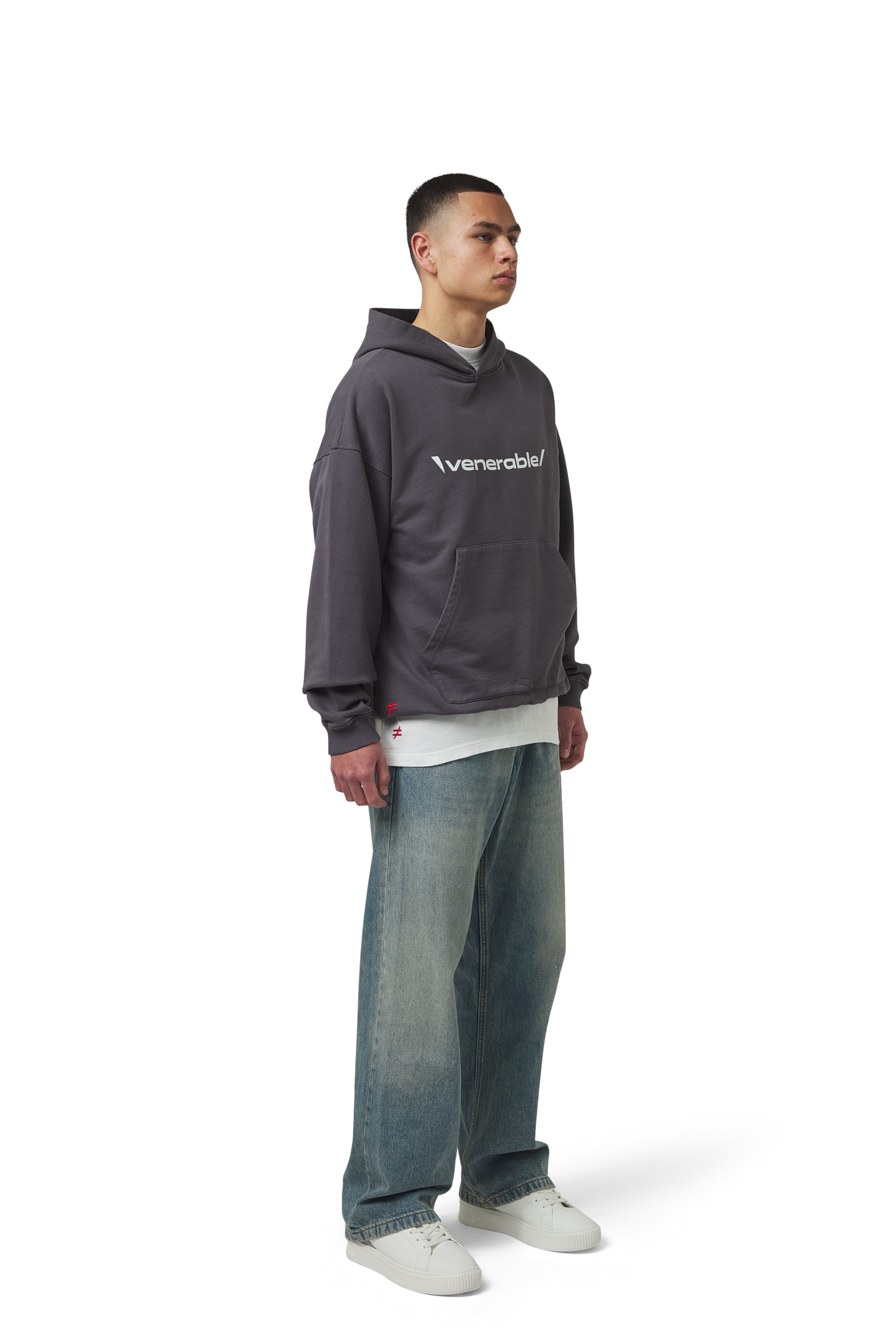 Splitted Hoodie Grey