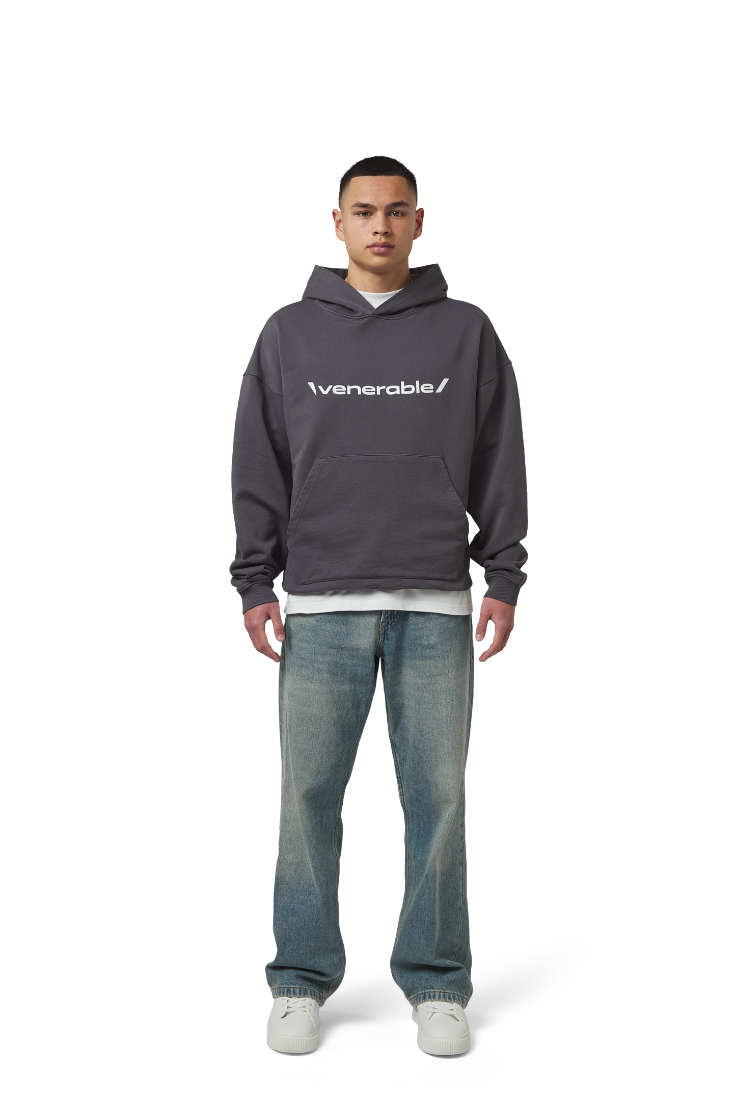 Splitted Hoodie Grey