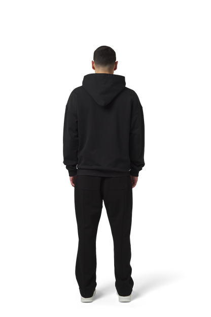 Splitted Hoodie Black